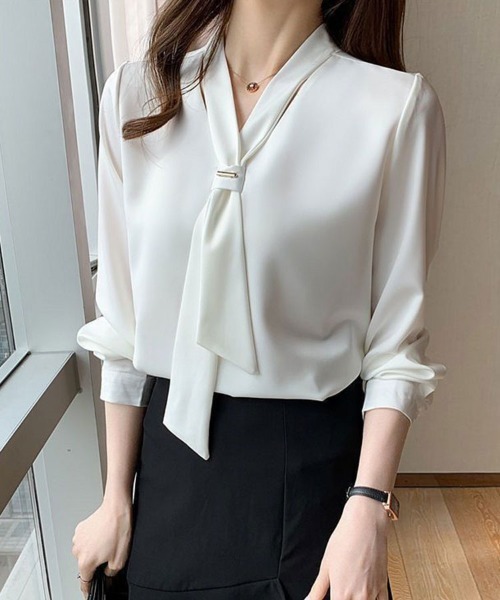 apolina sally blouse 7-9y 新品 ネクタイ　ブラウス FINAL-SALE 半袖 フリルブラウス TINA：JOJUN 全3色｜tnj821