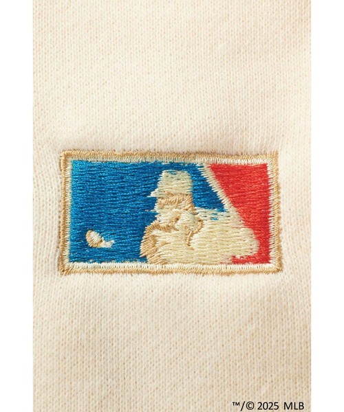 IEDIT(イディット)の「IEDIT オリジナルMLBデザインクーパーズタウンコレクション 往年のロゴを楽しむモモンガシルエットの八分袖スウェット(スウェット・レディース・スミクロ/ブラウン/アイボリー・LL/L/M/3L/4L/S)」の19枚目の写真