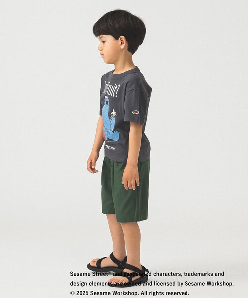 FRUIT OF THE LOOM(フルーツオブザルーム)の「FRUIT OF THE LOOM / セサミストリート プリント Tシャツ ① 2025SS(100~140cm)(Tシャツ/カットソー・キッズ・ベージュ/ブラック系その他4・100/110/120/130/140)」の10枚目の写真