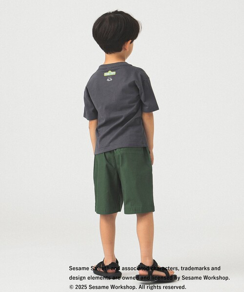 FRUIT OF THE LOOM(フルーツオブザルーム)の「FRUIT OF THE LOOM / セサミストリート プリント Tシャツ ① 2025SS(100~140cm)(Tシャツ/カットソー・キッズ・ベージュ/ブラック系その他4・100/110/120/130/140)」の11枚目の写真