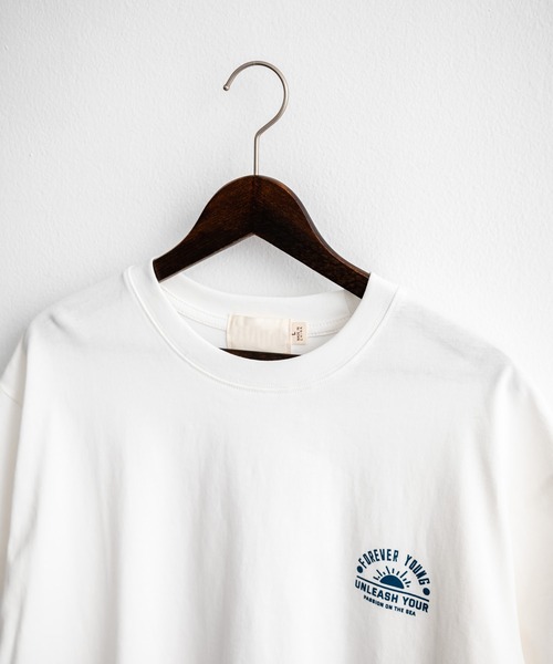 Rocky Monroe(ロッキーモンロー)の「オーバーサイズ スポーツグラフィックプリント半袖Tシャツ(Tシャツ/カットソー・メンズ・ブラック/ホワイト系/ベージュ/ホワイト/グリーン・M/L/XL)」の11枚目の写真