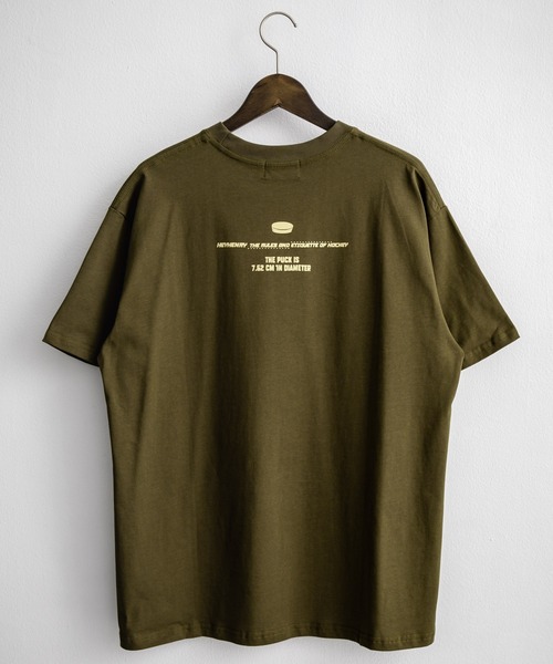 Rocky Monroe(ロッキーモンロー)の「オーバーサイズ スポーツグラフィックプリント半袖Tシャツ(Tシャツ/カットソー・メンズ・ブラック/ホワイト系/ベージュ/ホワイト/グリーン・M/L/XL)」の18枚目の写真