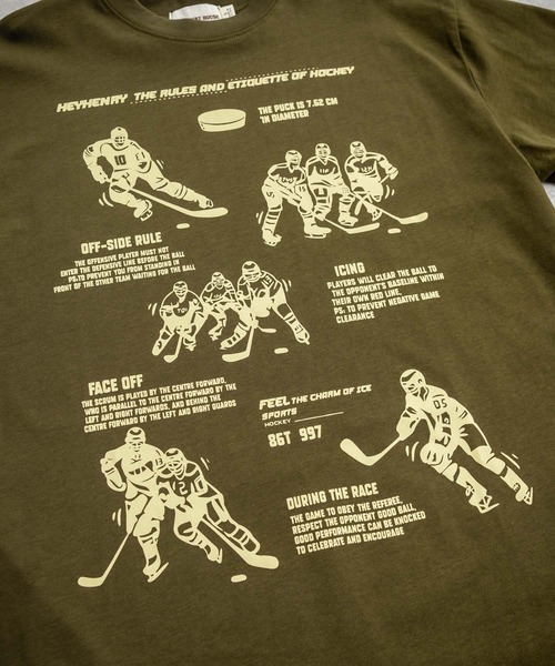 Rocky Monroe(ロッキーモンロー)の「オーバーサイズ スポーツグラフィックプリント半袖Tシャツ(Tシャツ/カットソー・メンズ・ブラック/ホワイト系/ベージュ/ホワイト/グリーン・M/L/XL)」の19枚目の写真