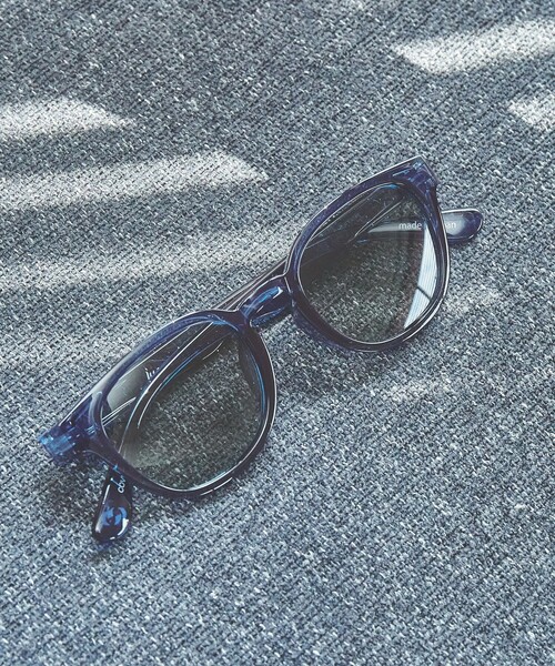 Jugaad14(ジュガードフォーティーン)の「【一部別注】<jugaad14>COVE コーヴ ファッション用グラス(メガネ・メンズ・ブラック/ダークグレー/ベージュ/モカ/ネイビー・FREE)」の5枚目の写真