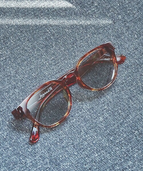 Jugaad14(ジュガードフォーティーン)の「【一部別注】<jugaad14>COVE コーヴ ファッション用グラス(メガネ・メンズ・ブラック/ダークグレー/ベージュ/モカ/ネイビー・FREE)」の3枚目の写真
