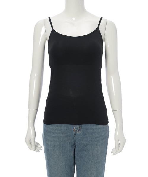 fifth（フィフス）の「【接触冷感×抗菌防臭】さらさら、ひんやりカップ付きキャミソール【EssentialCool】（キャミソール・レディース・ブラック/ベージュ・S/M/L）」の8枚目の写真