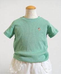 Hoppetta（ホッペッタ）の「【Hoppetta(ホッペッタ)】テレコTシャツ 80・90・100cm（Tシャツ/カットソー）」