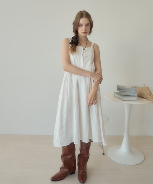 Birthday room（バースデイルーム）の「ドット柄シュシュ/dot scrunchie（シュシュ・レディース・ブラック/アイボリー・FREE）」の5枚目の写真