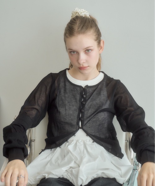 Birthday room（バースデイルーム）の「ドット柄シュシュ/dot scrunchie（シュシュ・レディース・ブラック/アイボリー・FREE）」の13枚目の写真