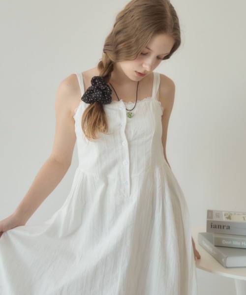 Birthday room（バースデイルーム）の「ドット柄シュシュ/dot scrunchie（シュシュ・レディース・ブラック/アイボリー・FREE）」の15枚目の写真