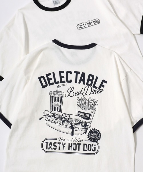 セール】Food Character Print SS Tee/オーバーサイズ 接触冷感