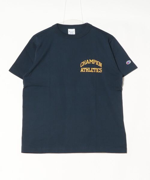 Champion(チャンピオン)の「チャンピオン SHORT SLEEVE T-SHIRT_(Tシャツ/カットソー・メンズ・ペールイエロー/ブラック/ネイビー/ホワイト・M/L/LL)」の4枚目の写真