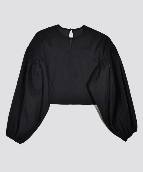 kiehtova（キエトヴァ）の「【kiehtova】SHEER VOLUMESLEEVE BLOUSE/シアー　ボリュームスリーブ ブラウス（シャツ/ブラウス・レディース・ナチュラル/ブラック・FREE）」の10枚目の写真