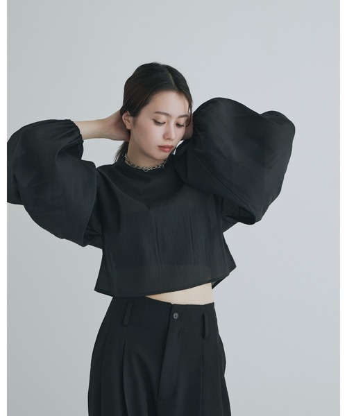 kiehtova】SHEER VOLUMESLEEVE BLOUSE/シアー ボリューム