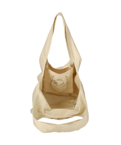 ROOTOTE（ルートート）の「ROOTOTE/ルートート　EU.RND.ブラサガリネコ-A（トートバッグ・レディース・ホワイト/グレー/イエロー・FREE）」の13枚目の写真