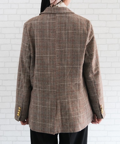 aquagarage（アクアガレージ）の「テーラードジャケット（テーラードジャケット・レディース・ブラック/グレイッシュベージュ/ブラウン系その他・M/L）」の5枚目の写真
