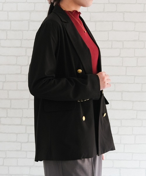 aquagarage（アクアガレージ）の「テーラードジャケット（テーラードジャケット・レディース・ブラック/グレイッシュベージュ/ブラウン系その他・M/L）」の12枚目の写真