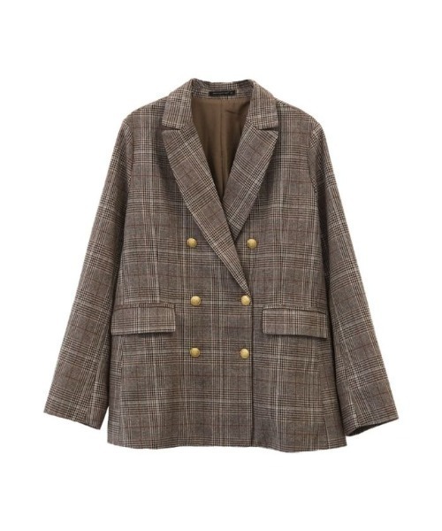 aquagarage（アクアガレージ）の「テーラードジャケット（テーラードジャケット・レディース・ブラック/グレイッシュベージュ/ブラウン系その他・M/L）」の14枚目の写真