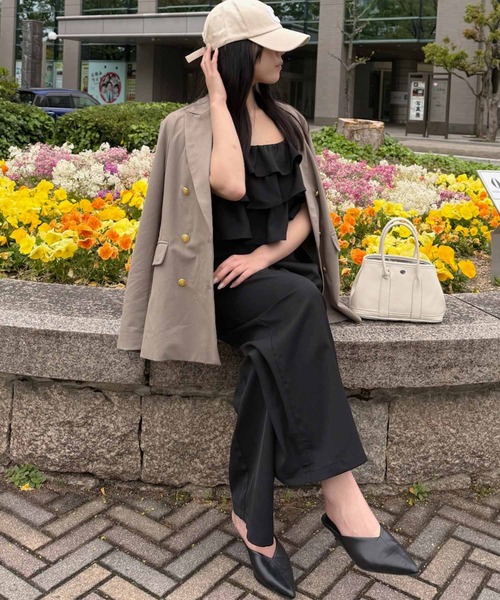 aquagarage（アクアガレージ）の「テーラードジャケット（テーラードジャケット・レディース・ブラック/グレイッシュベージュ/ブラウン系その他・M/L）」の18枚目の写真