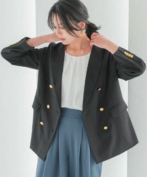aquagarage（アクアガレージ）の「テーラードジャケット（テーラードジャケット・レディース・ブラック/グレイッシュベージュ/ブラウン系その他・M/L）」の19枚目の写真