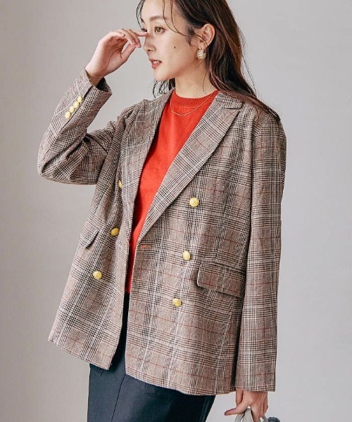 aquagarage（アクアガレージ）の「テーラードジャケット（テーラードジャケット・レディース・ブラック/グレイッシュベージュ/ブラウン系その他・M/L）」の22枚目の写真