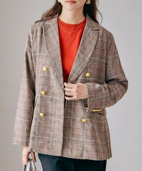 aquagarage（アクアガレージ）の「テーラードジャケット（テーラードジャケット・レディース・ブラック/グレイッシュベージュ/ブラウン系その他・M/L）」の21枚目の写真