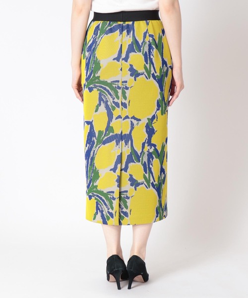 Jines（ジネス）の「グラフィックジャージタイトスカート（スカート・レディース・ブルー/イエロー・38）」の16枚目の写真