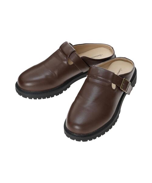 Samansa Mos2(サマンサ モスモス)の「ベルトサボサンダル(ドレスシューズ・レディース・ブラック/ブラウン・M/L)」の8枚目の写真