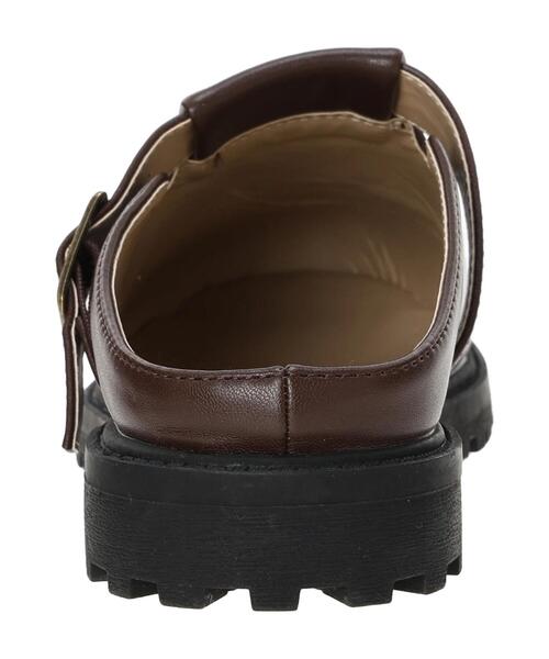 Samansa Mos2(サマンサ モスモス)の「ベルトサボサンダル(ドレスシューズ・レディース・ブラック/ブラウン・M/L)」の9枚目の写真