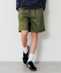 GLAZOS | 【大人向けサイズあり】綿ポリストレッチツイル・ショートパンツ(その他パンツ)