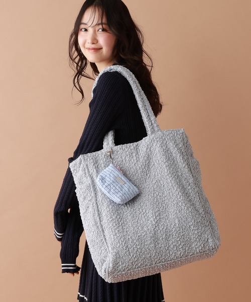 tiny tiny（ティニーティニー）の「マルチトートバッグ[tiny tiny(ティニーティニー)]（トートバッグ・レディース・ブラック/アイボリー/ライトブルー・0）」の3枚目の写真