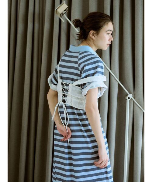 Ungrid(アングリッド)の「バックレースアップコットンキャミ(キャミソール・レディース・ブラック/オフホワイト・FREE)」の16枚目の写真