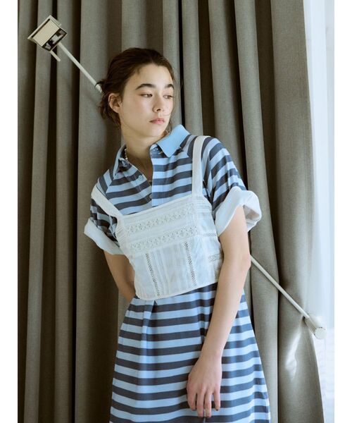 Ungrid(アングリッド)の「バックレースアップコットンキャミ(キャミソール・レディース・ブラック/オフホワイト・FREE)」の17枚目の写真