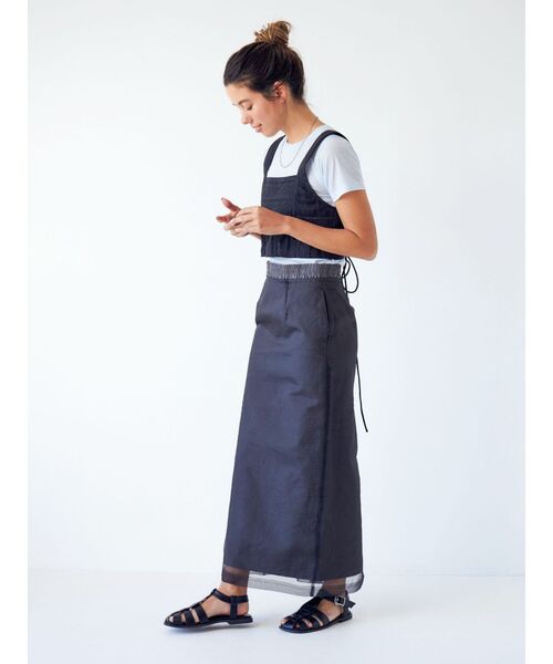 Ungrid(アングリッド)の「バックレースアップコットンキャミ(キャミソール・レディース・ブラック/オフホワイト・FREE)」の22枚目の写真