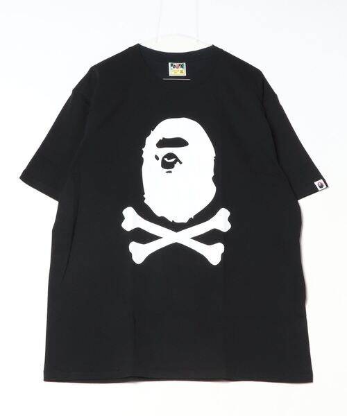 人気★A BATHING APE AAPE BASIC TEE★半袖 コットン Tシャツ APE CROSSBONE TEE（Tシャツ/カットソー）｜A BATHING APE（ア