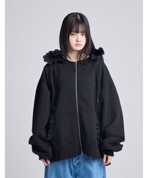《Little sunny bite》lacy logo hoodie