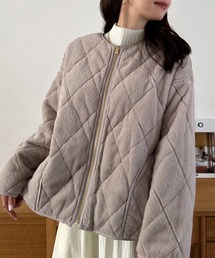 セール】□別注LANA WOOL 140 クルーネックコート（ノーカラーコート