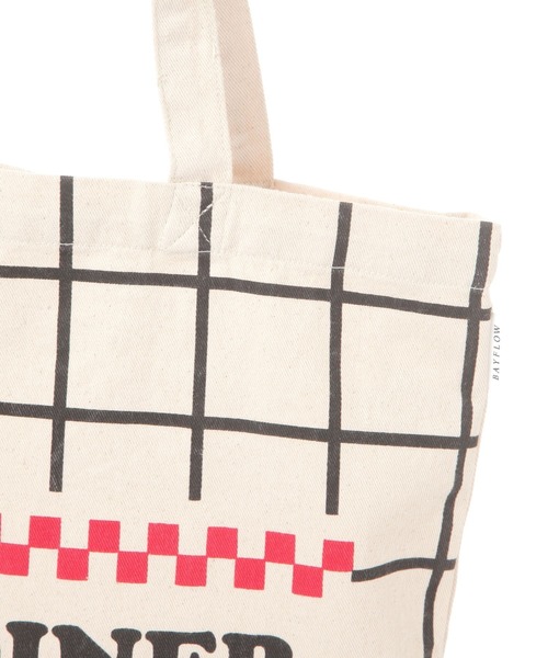 BAYFLOW（ベイフロー）の「BFダイナープリントトート（トートバッグ・レディース・グリーン/ブラック・0）」の13枚目の写真