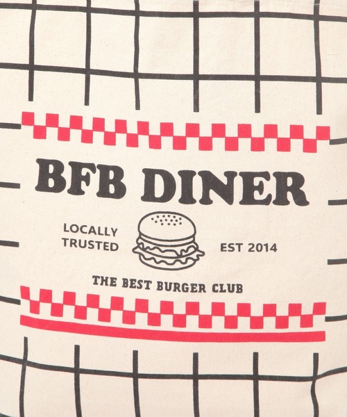 BAYFLOW（ベイフロー）の「BFダイナープリントトート（トートバッグ・レディース・グリーン/ブラック・0）」の16枚目の写真