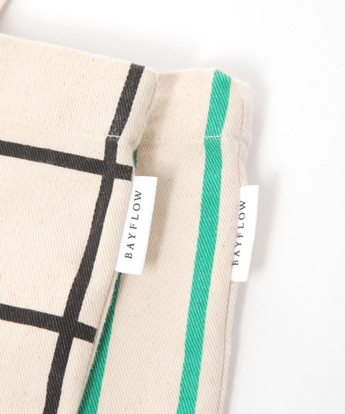 BAYFLOW（ベイフロー）の「BFダイナープリントトート（トートバッグ・レディース・グリーン/ブラック・0）」の18枚目の写真