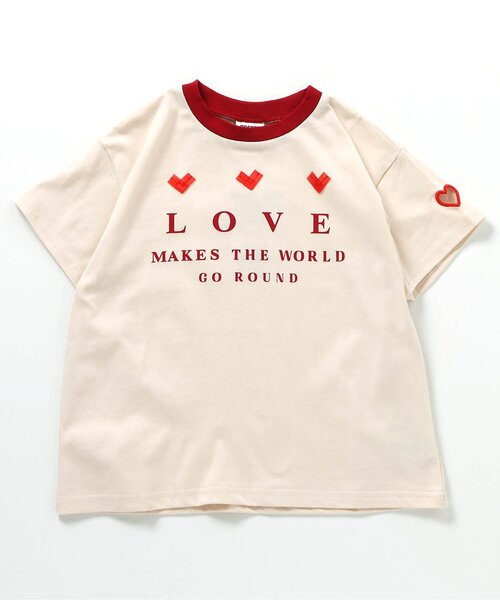 BREEZE（ブリーズ）の「【ジュニア対応】袖ハート4色4柄半袖Tシャツ（Tシャツ/カットソー・キッズ・ミント/ラベンダー/その他2/アイボリー・140/130/120/110/100/90/80）」の12枚目の写真