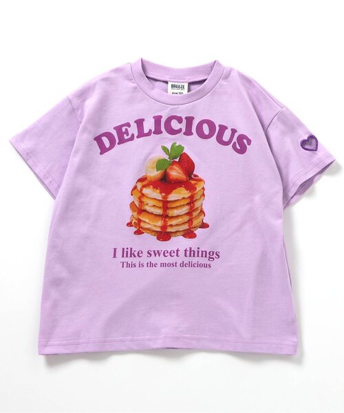 BREEZE（ブリーズ）の「【ジュニア対応】袖ハート4色4柄半袖Tシャツ（Tシャツ/カットソー・キッズ・ミント/ラベンダー/その他2/アイボリー・140/130/120/110/100/90/80）」の11枚目の写真