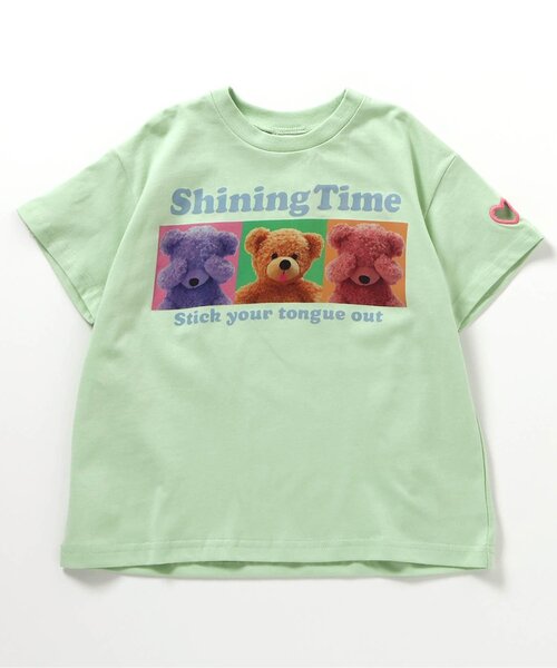 BREEZE（ブリーズ）の「【ジュニア対応】袖ハート4色4柄半袖Tシャツ（Tシャツ/カットソー・キッズ・ミント/ラベンダー/その他2/アイボリー・140/130/120/110/100/90/80）」の10枚目の写真