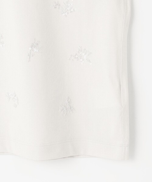 J.PRESS Ladies(J.プレス レディス)の「【洗える】スパンコール Tシャツ(Tシャツ/カットソー・レディース・ネイビー系/アイボリー系/ライトグレー系・SMALL)」の18枚目の写真