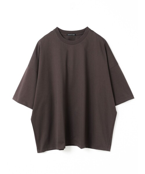 セール】mizuiro ind クルーネックワイドチュニック（Tシャツ