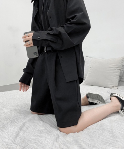 CERCA（チェルカ）の「【NOWLE】スラックス ハーフ ショーツ ショートパンツ（スラックス・メンズ・オフホワイト・MEDIUM）」の9枚目の写真