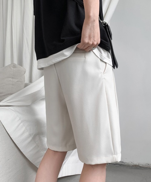 CERCA（チェルカ）の「【NOWLE】スラックス ハーフ ショーツ ショートパンツ（スラックス・メンズ・オフホワイト・MEDIUM）」の15枚目の写真