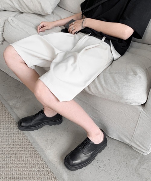 CERCA（チェルカ）の「【NOWLE】スラックス ハーフ ショーツ ショートパンツ（スラックス・メンズ・オフホワイト・MEDIUM）」の16枚目の写真