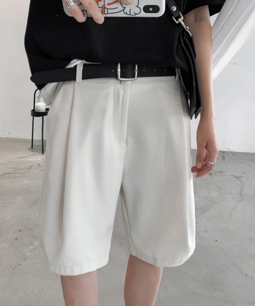 CERCA（チェルカ）の「【NOWLE】スラックス ハーフ ショーツ ショートパンツ（スラックス・メンズ・オフホワイト・MEDIUM）」の17枚目の写真