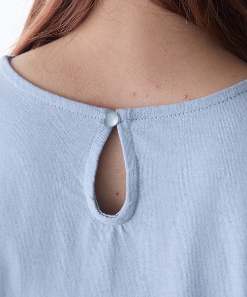 美品 MUVEIL ティアードコットンレースドッキングTシャツ カットソー36 ティアードコットンレースドッキングTEE（Tシャツ/カットソー